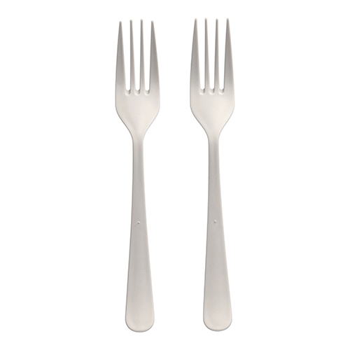 [96462] 6 x 100 "Circulware" Mehrweg-Gabeln PP-MF 19 cm weiss "Gaia" extra stabil, in Spenderbox