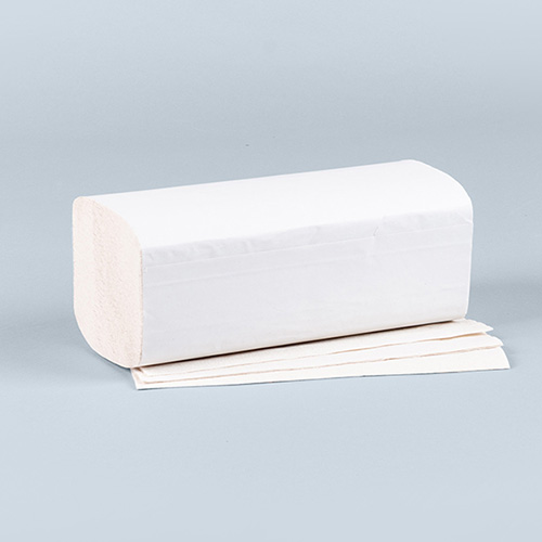 [96511] 3200 Blatt Handtuchpapier V-Falz 23 cm x 25 cm weiss "Eco" 2-lagig (20x160)