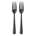 20 x 10 "Circulware" Mehrweg-Gabeln PP-MF 19 cm schwarz "Gaia" extra stabil
