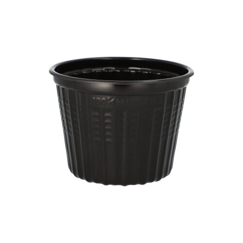 [96551] 20 x 25 Mehrweg-Snack- und Suppenbecher PP 500 ml Ø 11,5 cm · 8,5 cm schwarz