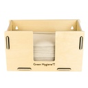 8 x "Green Hygiene" Spender für Handtuchpapier "KÜCHENSTUBE" 16,5 cm x 28,5 cm x 15 cm natur