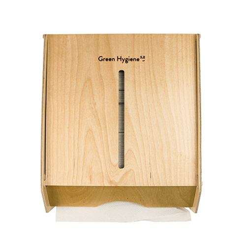 [97006] 8 x "Green Hygiene" Spender für Handtuchpapier "WOLKENKRATZER" 31,5 cm x 28,5 cm x 15 cm natur