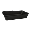 6 x 8 "Circulware" Mehrweg-Schalen Mix & Match eckig 4,7 cm x 15,6 cm x 23,4 cm schwarz