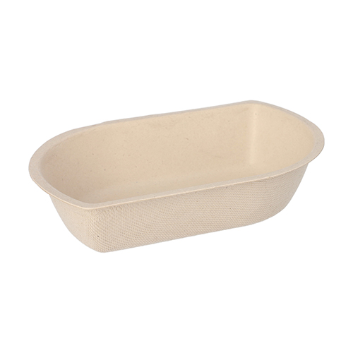 [97080] 12 x 50 Snacktrays Zuckerrohr 3,6 cm x 11,1 cm x 16,8 cm natur