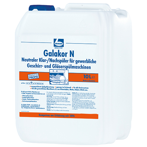 [98217] "Dr. Becher" Galakor N Klar-/Nachspüler 10 l für gewerbl. Geschirrspülmaschinen