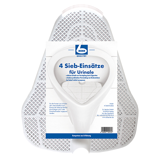 [98259] 10 x 4 "Dr. Becher" Siebeinsätze für Urinale