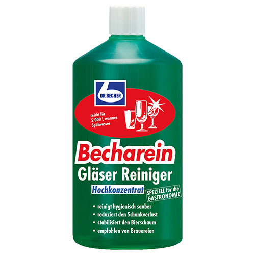 [98337] 6 x "Dr. Becher" Becharein Gläser Reiniger 1 l flüssig
