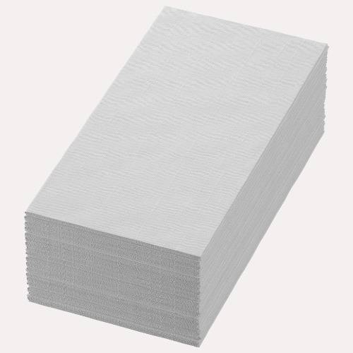 [8521] Bio Dunisoft Serviette, weiß, 40x40cm, 1/8 Falz