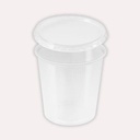 Feinkostbecher rund 500 ml – inkl. Deckel im Kombipack