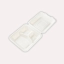 Menübox, Bagasse, 3-geteilt