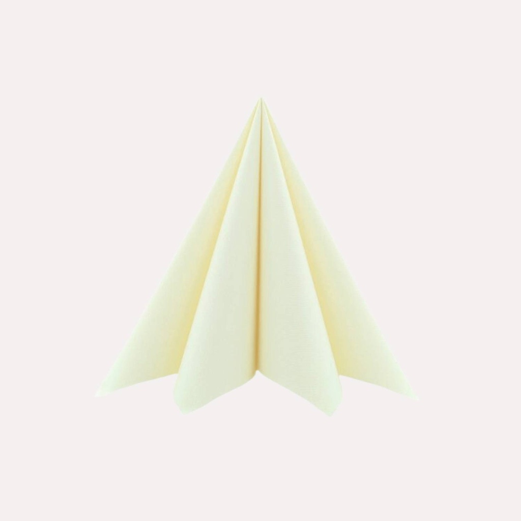 [8198] Airlaid Serviette XL, weiß, 48x48 cm, 1/4 Falz