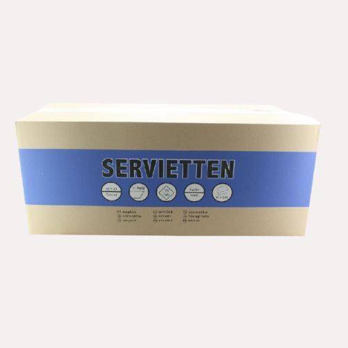 [7310] Imbissserviette 33x33 cm, 1-lagig, weiß, 1/4 Falz