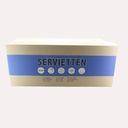 Imbissserviette 33x33 cm, 1-lagig, weiß, 1/4 Falz