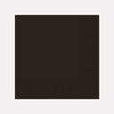 Zelltuchserviette 33x33 cm, 3-lagig, schwarz, 1/4 Falz