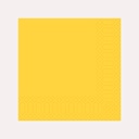 Zelltuchserviette 33x33 cm, 3-lagig, gelb, 1/4 Falz