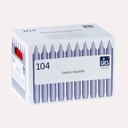 Haushaltskerzen rot, 104 Stück