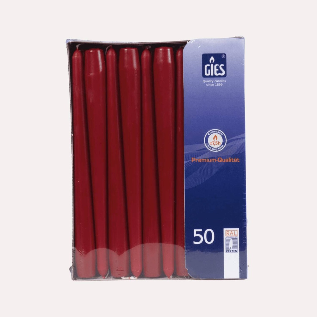 [2047] Spitzkerzen bordeaux