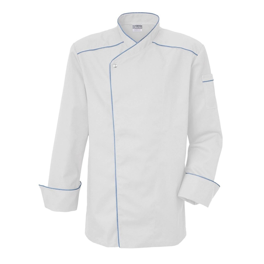 [01000M-FE] Felan-Magnum, weiße Herren-Kochjacke