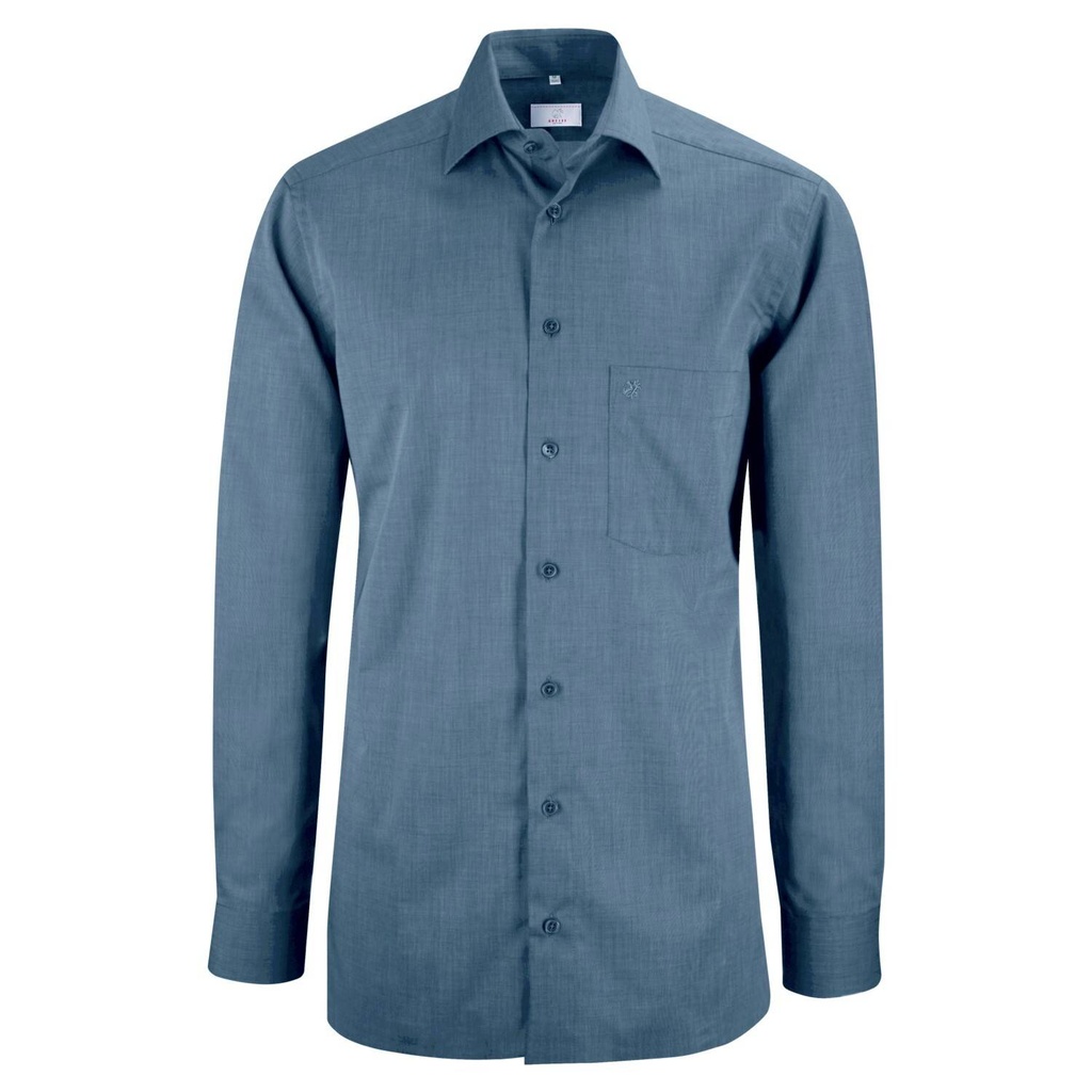 [29-6610-1215-011] Hemd, fil á fil anthrazit