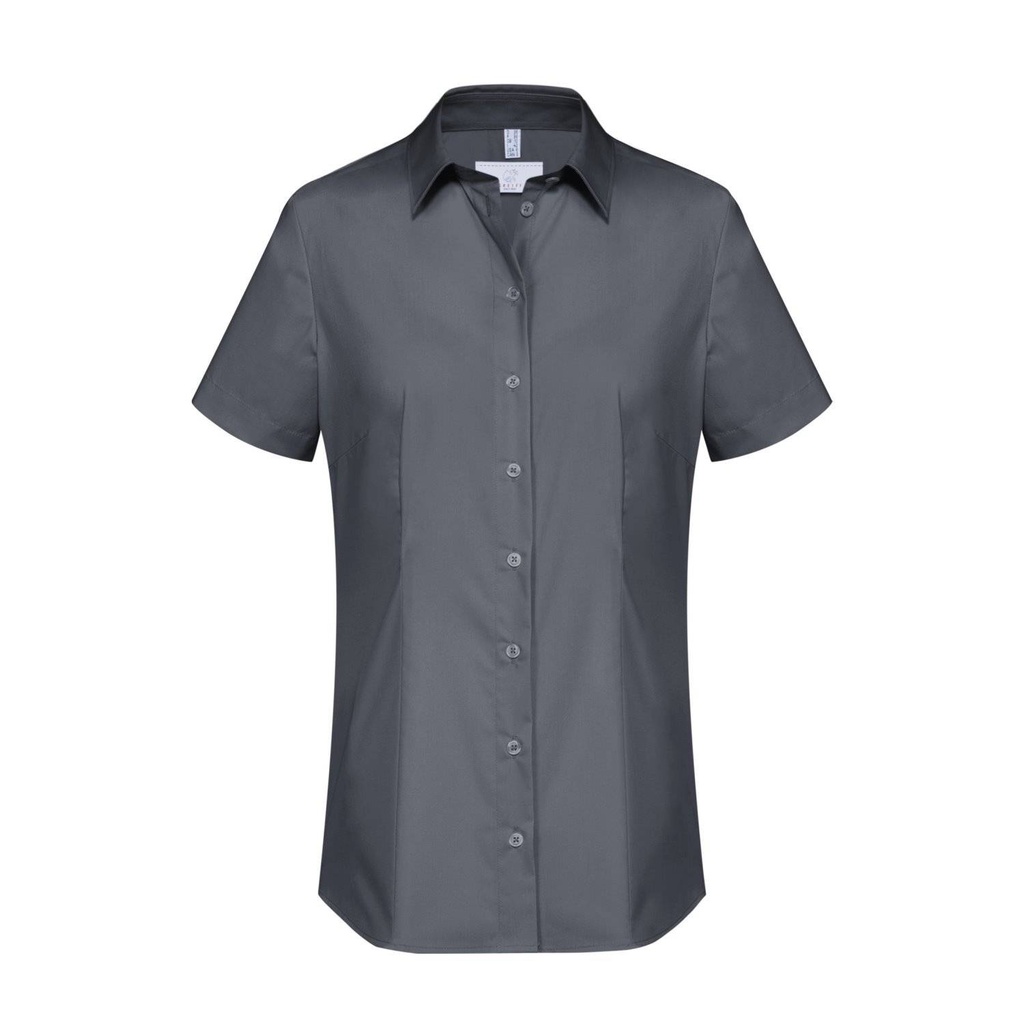 [29-6516-1120-011] Basic-Bluse, anthrazit