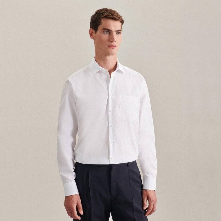 [36-SEI-03000-WHI] Herren-Hemd von SEIDENSTICKER  -SALE-