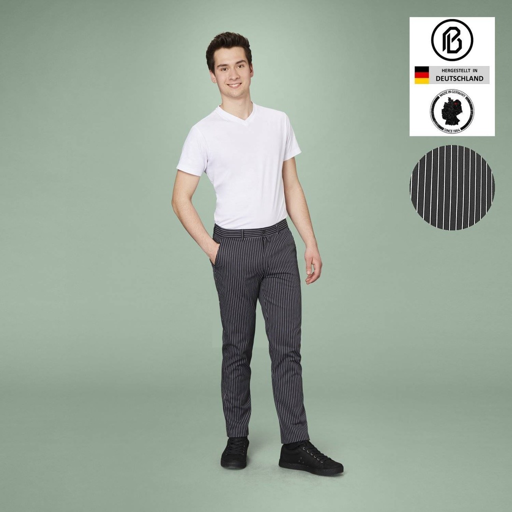 [02020-7] Chino-StraightFit Herren-Kochhose Nadelstreifen Nr.7