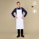 weiße TOP-Latzschürze