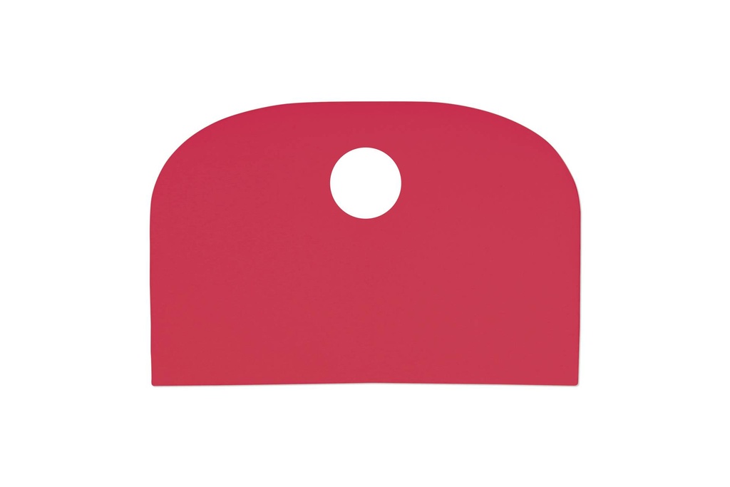 [227246] Teigschaber aus LDPE, 148 x 99 mm, rot