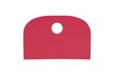 Teigschaber aus LDPE, 148 x 99 mm, rot
