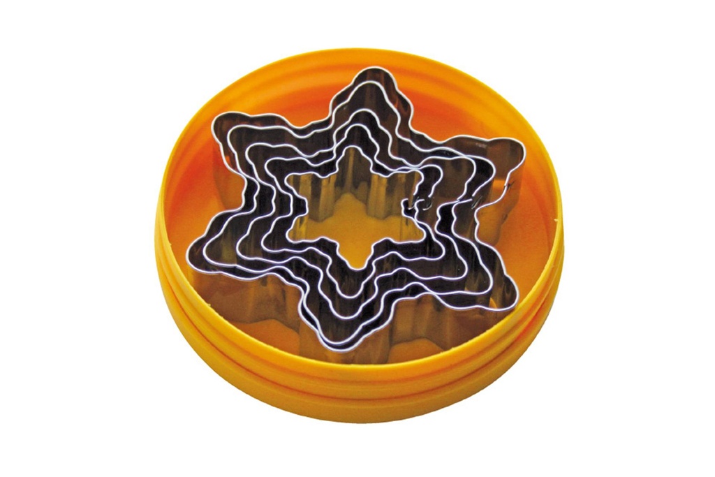 [199182] Dekor-Ausstecher aus Edelstahl, 5 Stück