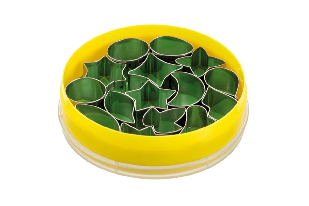 [199655] Dekor Ausstecher aus Edelstahl, 15 Stück