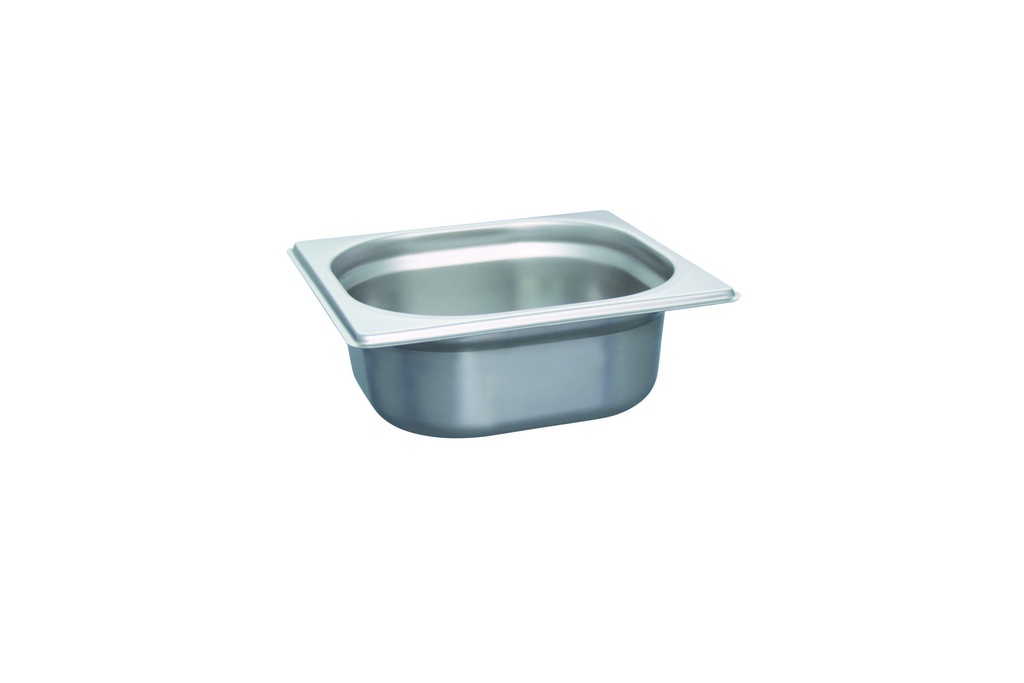 [530250] GN 1/6 Behälter aus Edelstahl, 176 x 162 mm, 65 mm