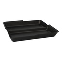 4 x 12 "Circulware" Mehrweg-Schalen Mix & Match eckig 2,9 cm x 23,4 cm x 23,4 cm schwarz