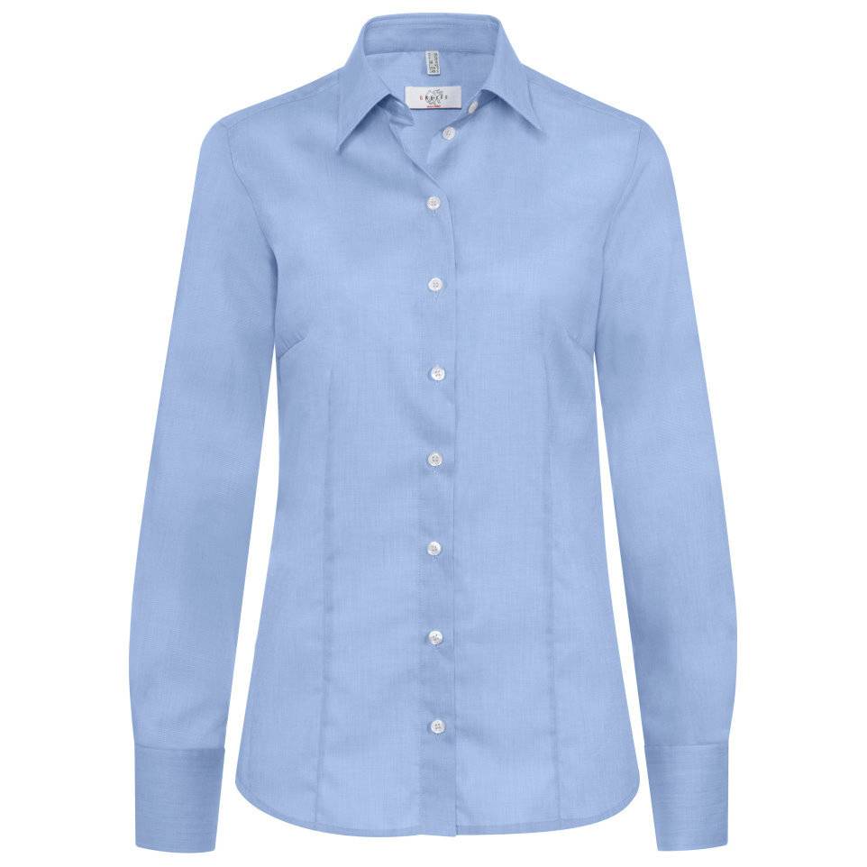 [29-6670-1215-029-42] Bluse, fil á fil bleu, Gr.42