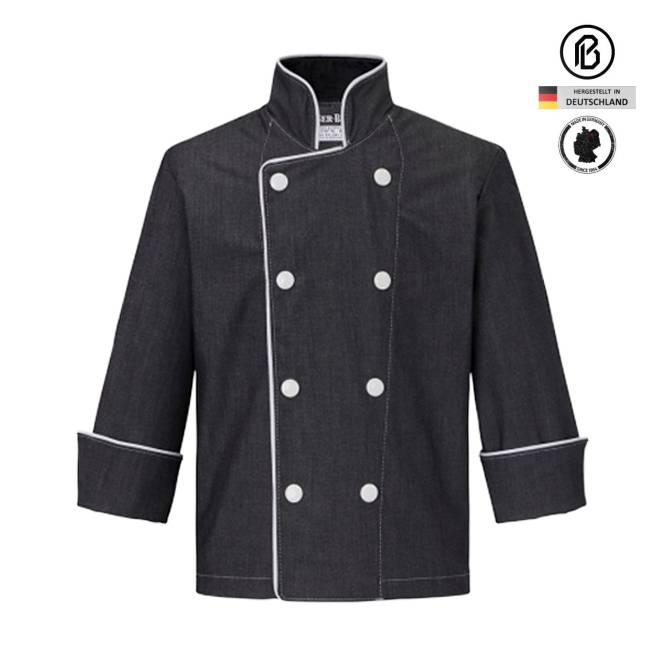 [012000-TR-P-DK] Kinder-Kochjacke ''Treck-Denim''