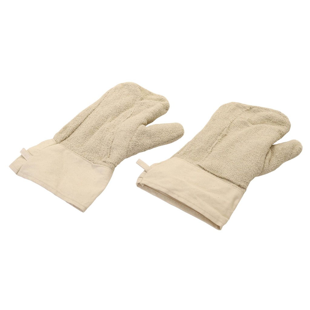 [310002] Backhandschuhe aus Henkelplüsch, 340 mm, natur