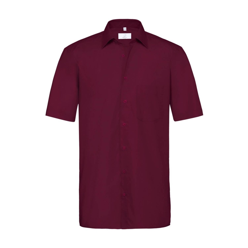 [29-6666-1120-053] Basic-Hemd, bordeaux weinrot