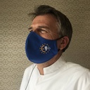 Community-SN-Maske mit Logo-Stickerei