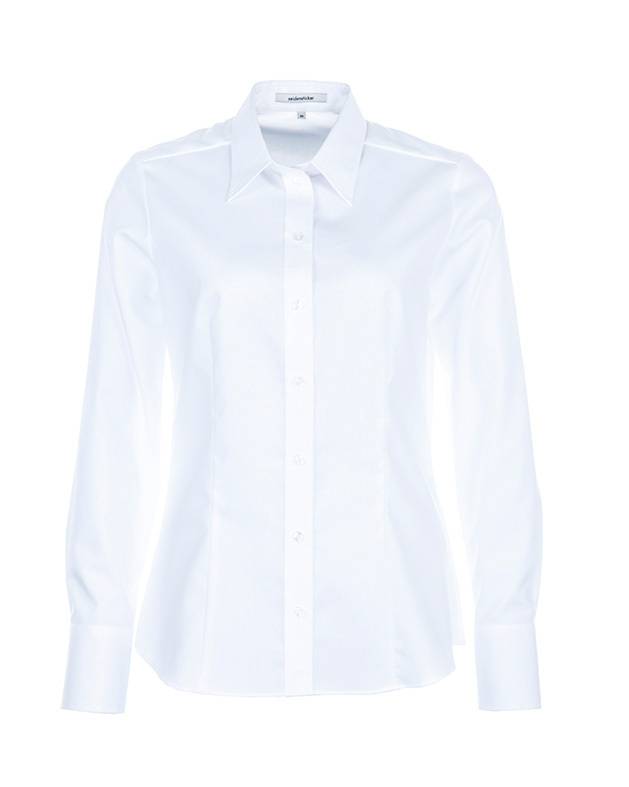 [37-SEI-060605-WHI] Bluse von SEIDENSTICKER, -SALE-