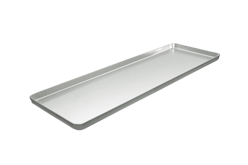 [154053] Ausstell-/Thekenblech aus Aluminium, 600 x 200 mm, silber