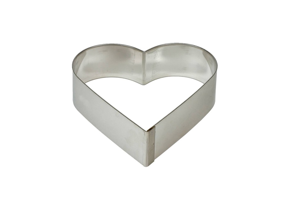 [155072] Tortenring aus Aluminium, 200 x 50 mm, Herz