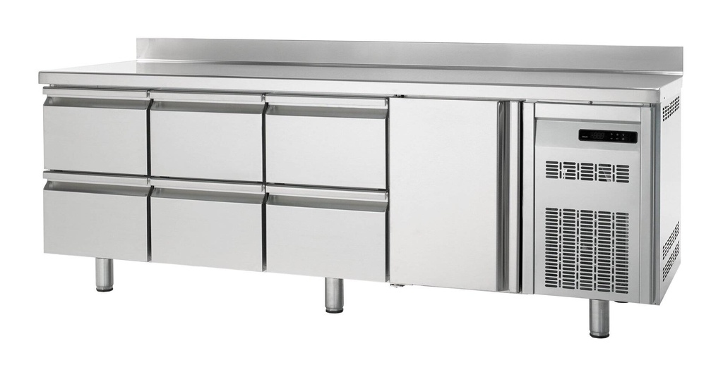 [KT-PREMIUM1/6_ENAK] Bäckereikühltisch Premium 1/6 mit Aufkantung