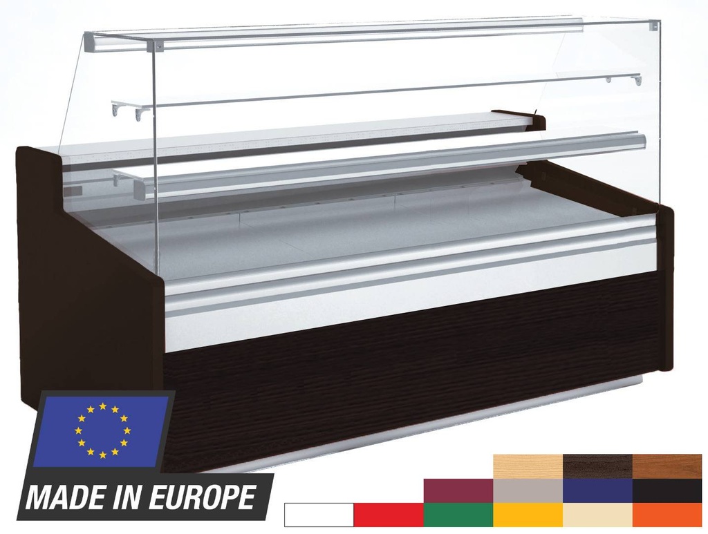 [KUKTG-PROFI200] Kuchentheke Profi 200 gerades Frontglas