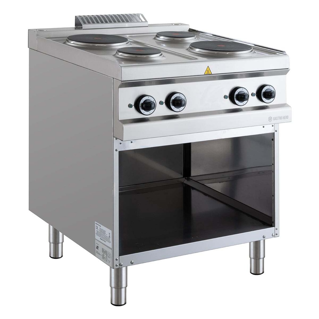 [D77E4A] Elektroherd Serie 700 - 70/70 - 4 runde Kochfelder - 5,2 kW