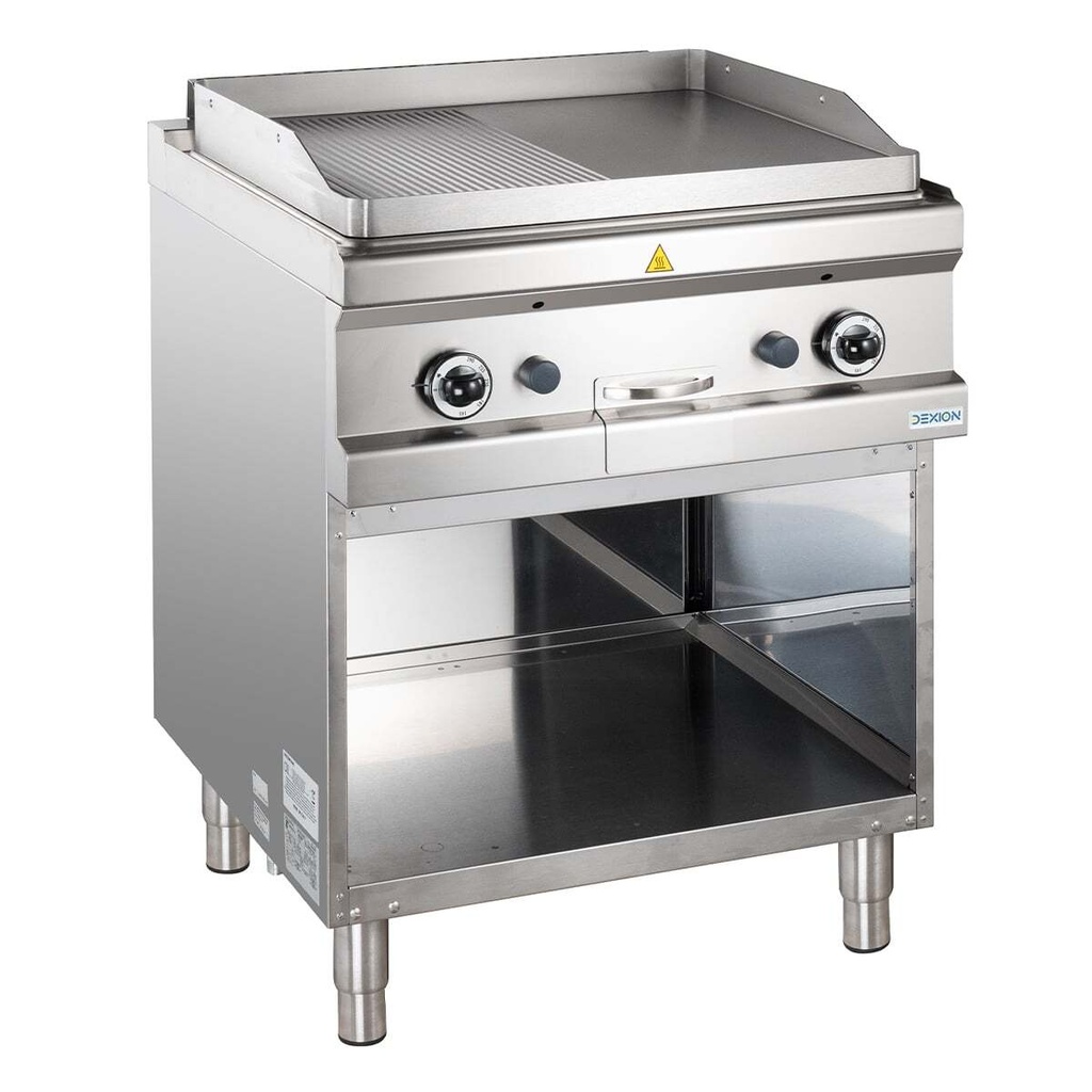 [D77GFTA7LR] Gasgrillplatte Serie 700 - 70/70 - ½ glatt, ½ gerillt