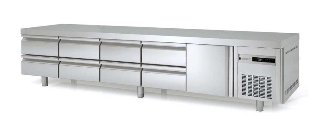 [UBKT-PREMIUM1/8] Unterbaukühltisch Premium 1/8