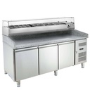 Pizzatisch ECO 3/0 mit Kühlaufsatz ECO 10x GN 1/4