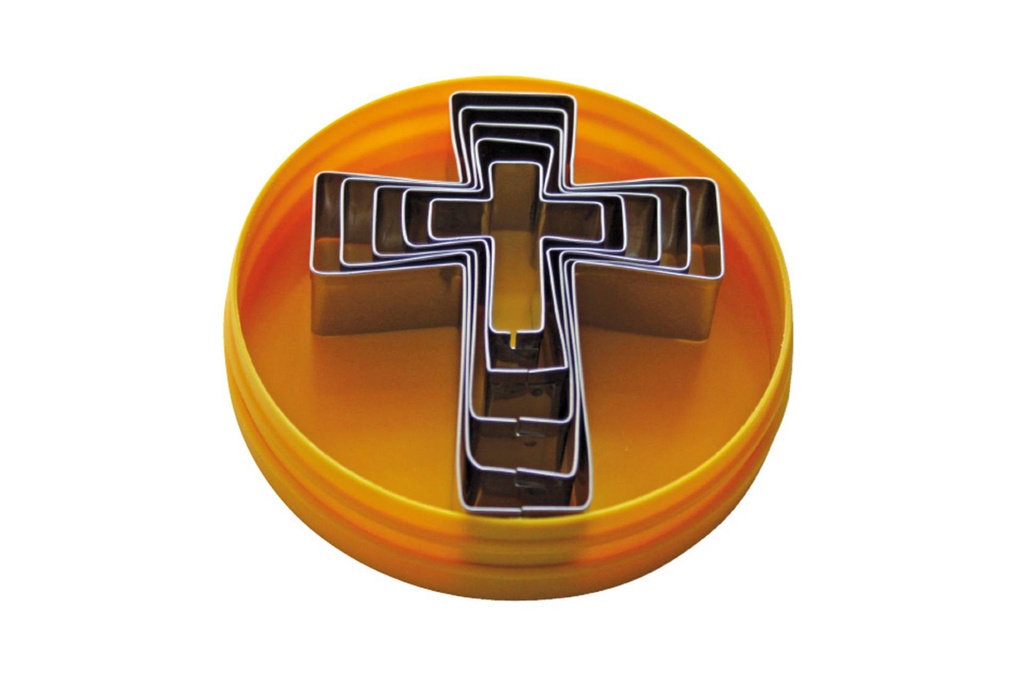 [199180] Dekor-Ausstecher aus Edelstahl, 5 Stück