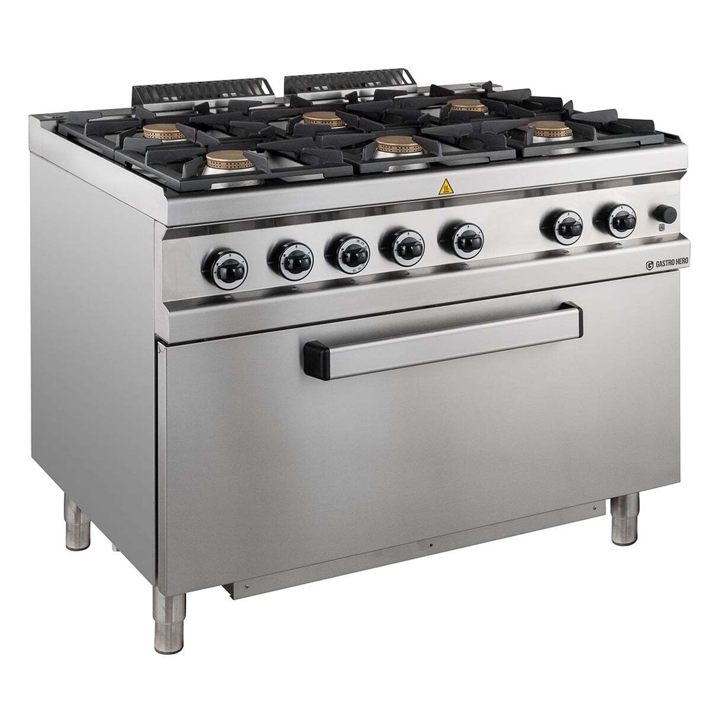 [D77G6FMXL] Gasherd Serie 700 - 110/70 mit Gasbackofen - 6 Kochstellen - 42 kW