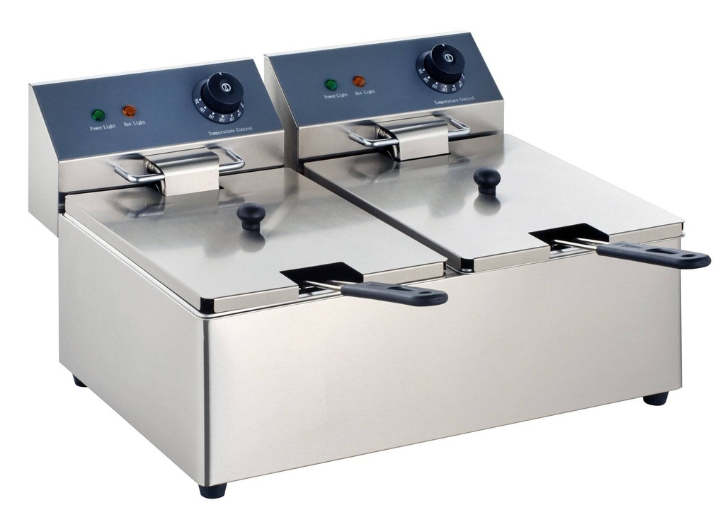 [EF-ECO6_6] Elektro-Doppel-Fritteuse ECO 6+6 Liter